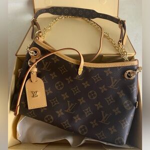 Louis Vuitton Tan and Brown Monogram Shoulder Bag